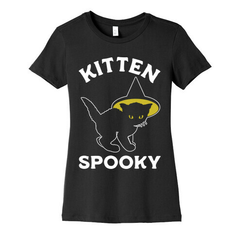 Kitten Spooky Womens T-Shirt