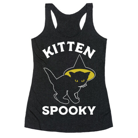 Kitten Spooky Racerback Tank Top