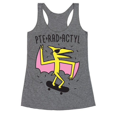 Pte-RAD-actyl Pterodactyl Racerback Tank Top