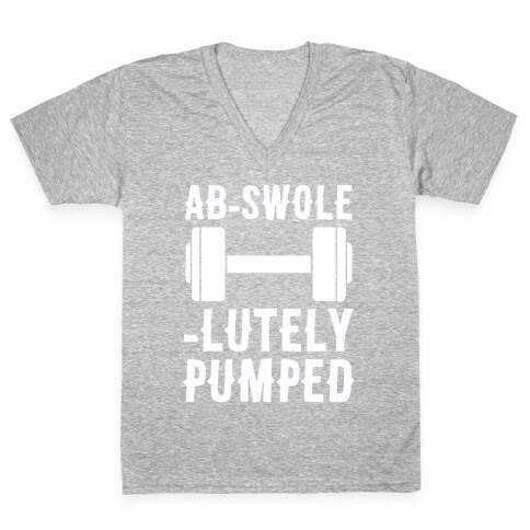 Ab-Swole-lutely Pumped V-Neck Tee Shirt