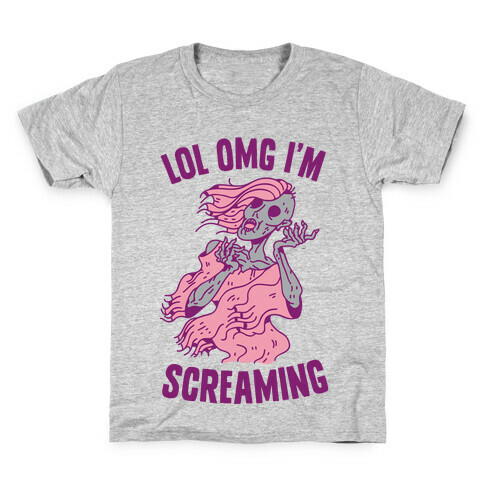 LOL OMG I'm Screaming Kids T-Shirt