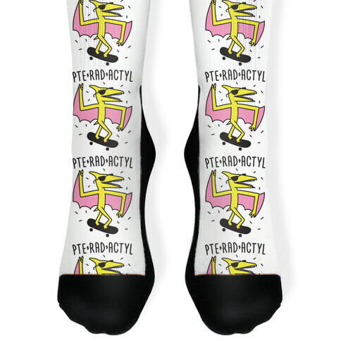 Pte-RAD-actyl Pterodactyl Sock