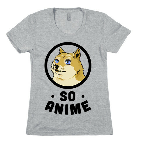 Anime Doge Womens T-Shirt
