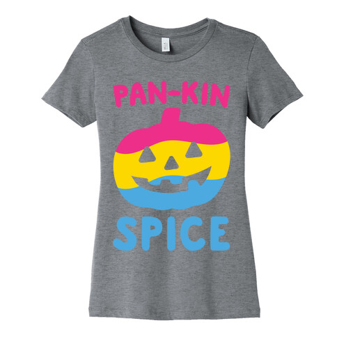 Pan-kin Spice Parody White Print Womens T-Shirt