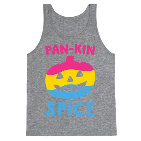 Pan-kin Spice Parody White Print Tank Top