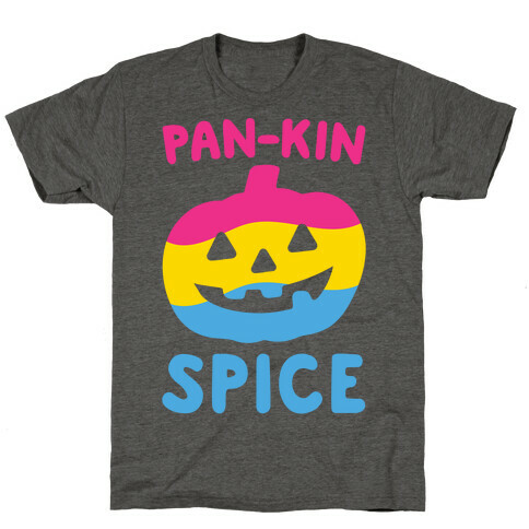 Pan-kin Spice Parody White Print T-Shirt