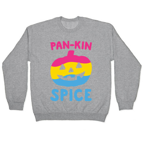 Pan-kin Spice Parody White Print Pullover