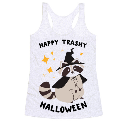 Happy Trashy Halloween Racerback Tank Top