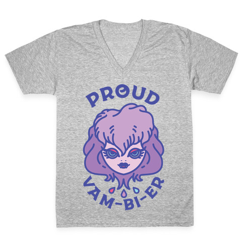 Proud Vam-bi-re V-Neck Tee Shirt