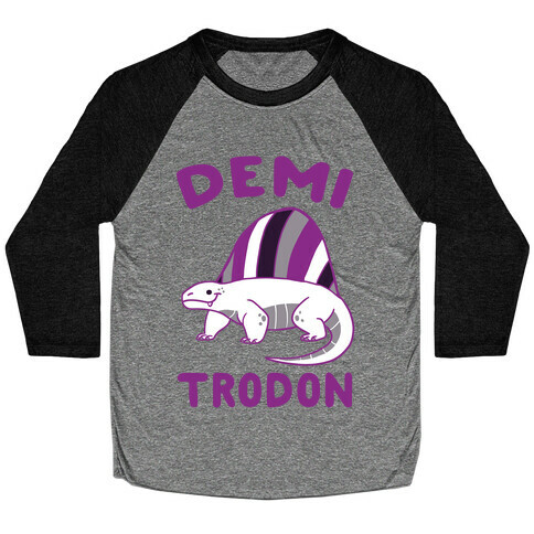 Demi-trodon - Dimetrodon  Baseball Tee