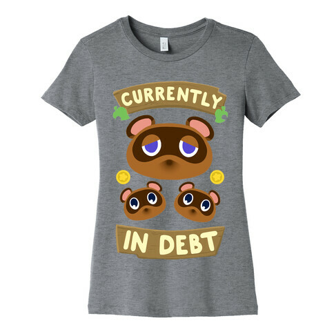 Currently In Debt Womens T-Shirt