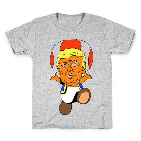  Donald Trump Toad Mushroom Kids T-Shirt