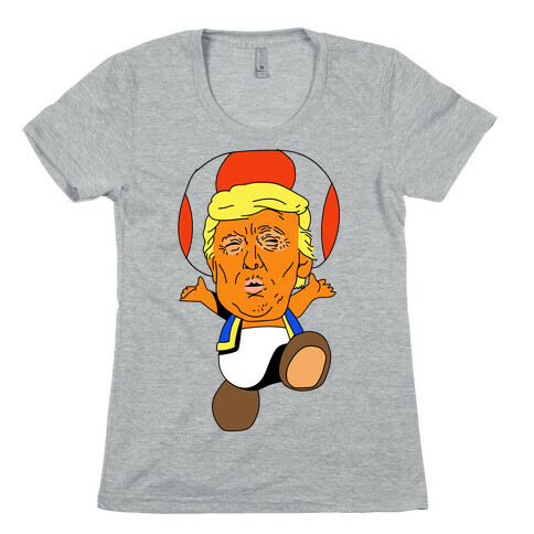  Donald Trump Toad Mushroom Womens T-Shirt