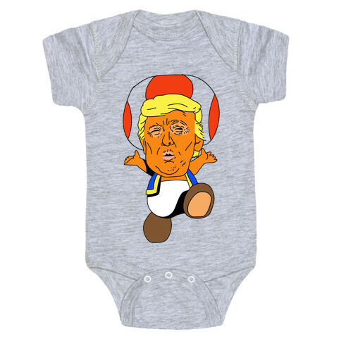  Donald Trump Toad Mushroom Baby One-Piece