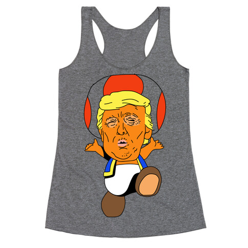  Donald Trump Toad Mushroom Racerback Tank Top