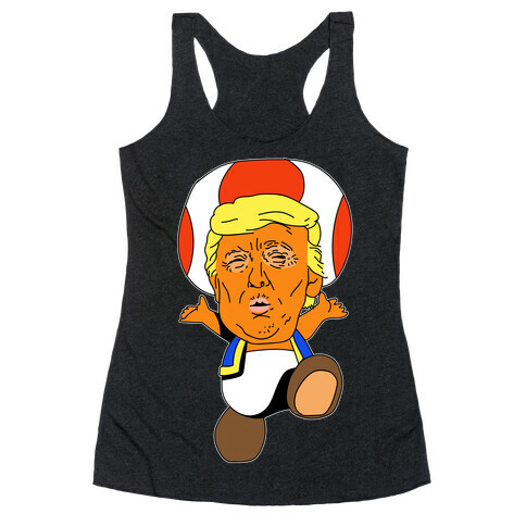  Donald Trump Toad Mushroom Racerback Tank Top