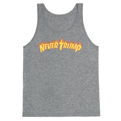 Never Trump Thrasher Logo Parody  Tank Top