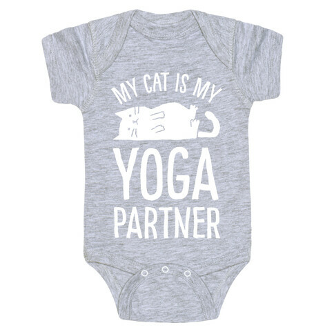 My Cat Is My Yoga Partner Baby One-Piece