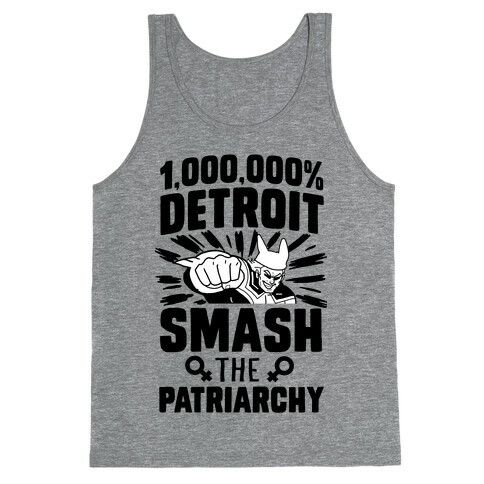 All Might Smash the Patriarchy (1000000 Detroit Smach) Tank Top