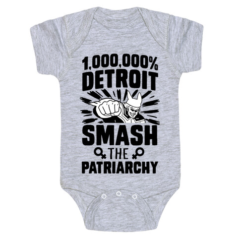 All Might Smash the Patriarchy (1000000 Detroit Smach) Baby One-Piece