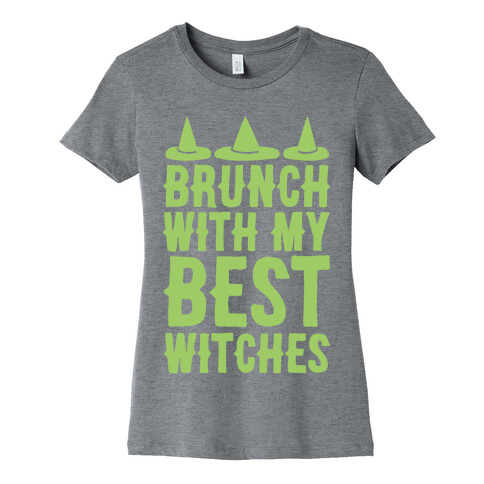 Brunch With My Best Witches White Print Womens T-Shirt