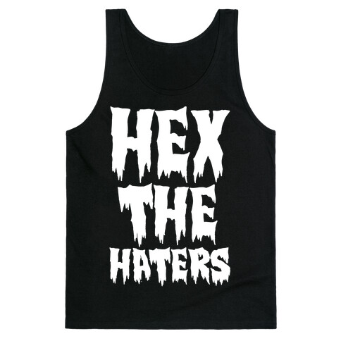 Hex The Haters White Print Tank Top