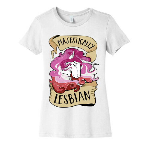 Majestically Lesbian Womens T-Shirt