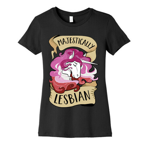 Majestically Lesbian Womens T-Shirt