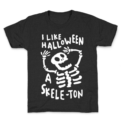 I Like Halloween A Skele-ton Kids T-Shirt