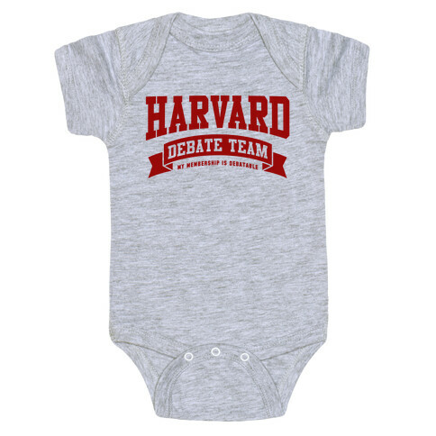 Harvard Debate Team Parody Shirt Baby One-Piece