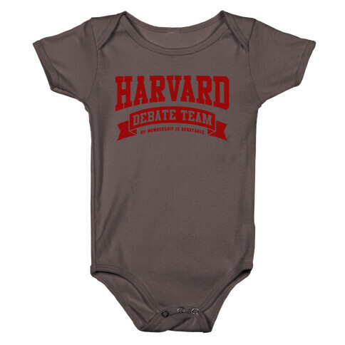 Harvard Debate Team Parody Shirt Baby One-Piece
