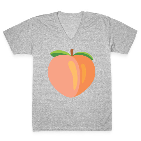 Eggplant/Peach Pair (Peach) V-Neck Tee Shirt