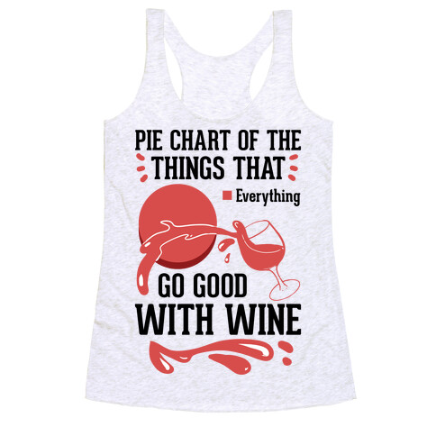 Everything Goes Good With Wine Racerback Tank Top