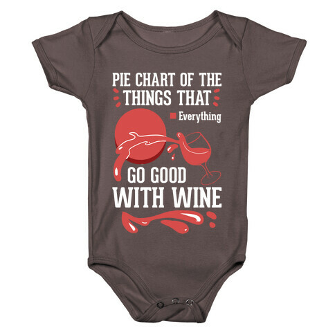 Everything Goes Good With Wine Baby One-Piece
