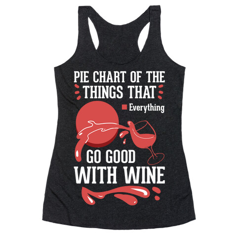 Everything Goes Good With Wine Racerback Tank Top