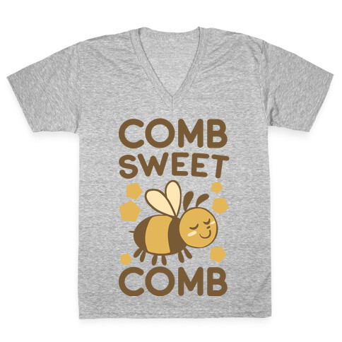 Comb Sweet Comb V-Neck Tee Shirt