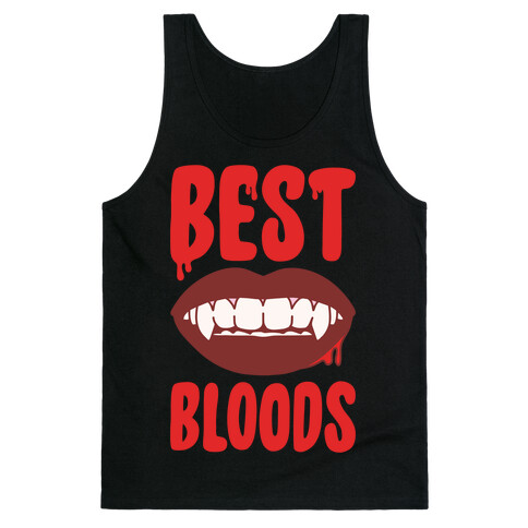 Best Bloods Pairs Shirt White Print Tank Top