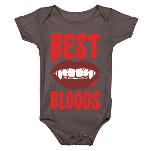 Best Bloods Pairs Shirt White Print Baby One-Piece
