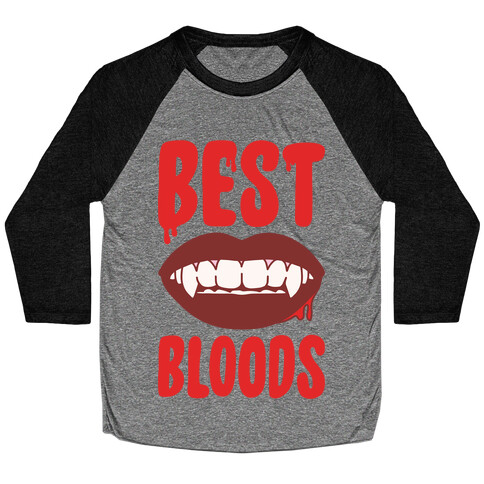 Best Bloods Pairs Shirt White Print Baseball Tee