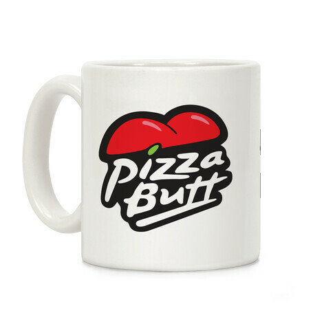 Pizza Butt Parody Coffee Mug