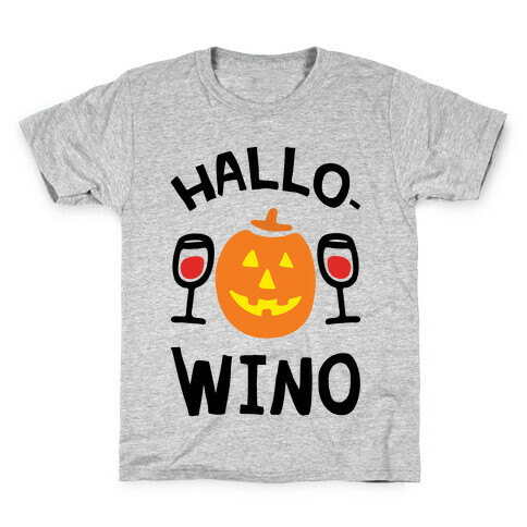 Hallo-Wino Pumpkin Kids T-Shirt