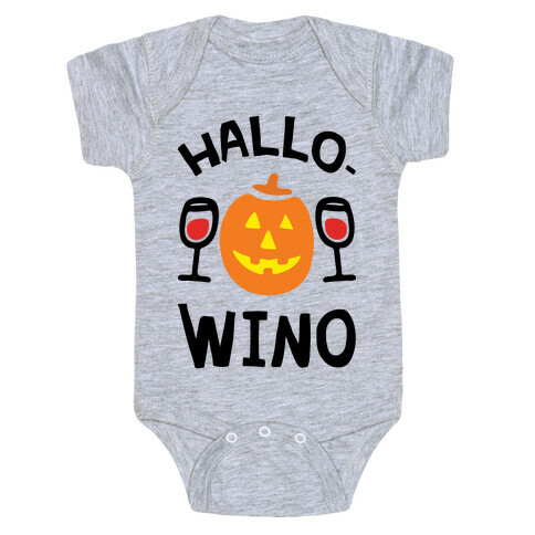 Hallo-Wino Pumpkin Baby One-Piece