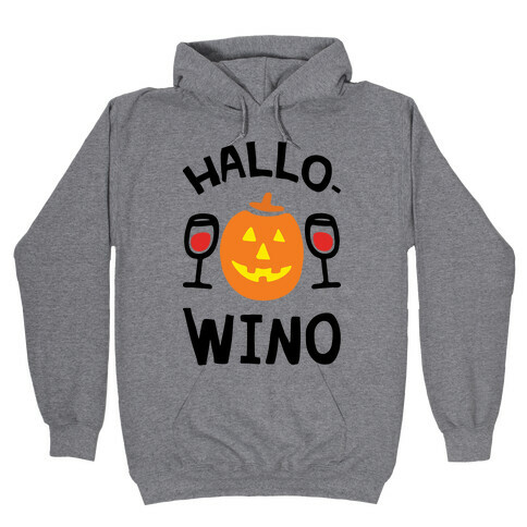 Hallo-Wino Pumpkin Hooded Sweatshirt