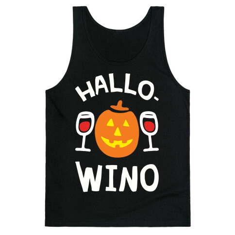 Hallo-Wino Pumpkin Tank Top