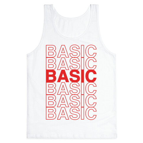 Basic Thank You Grocery Bag Parody Tank Top