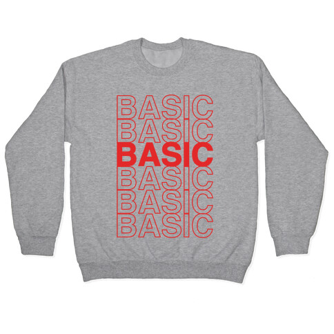 Basic Thank You Grocery Bag Parody Pullover