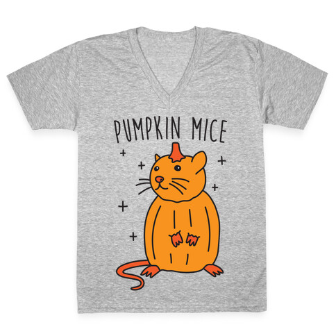 Pumpkin Mice V-Neck Tee Shirt