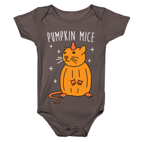 Pumpkin Mice Baby One-Piece