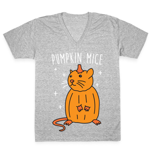 Pumpkin Mice V-Neck Tee Shirt