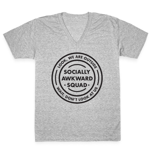 Socially Awkward Squad V-Neck Tee Shirt